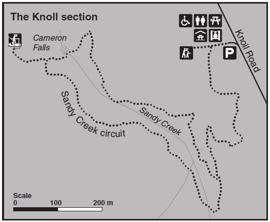Tamborine Walking Track Map - The Knoll Section